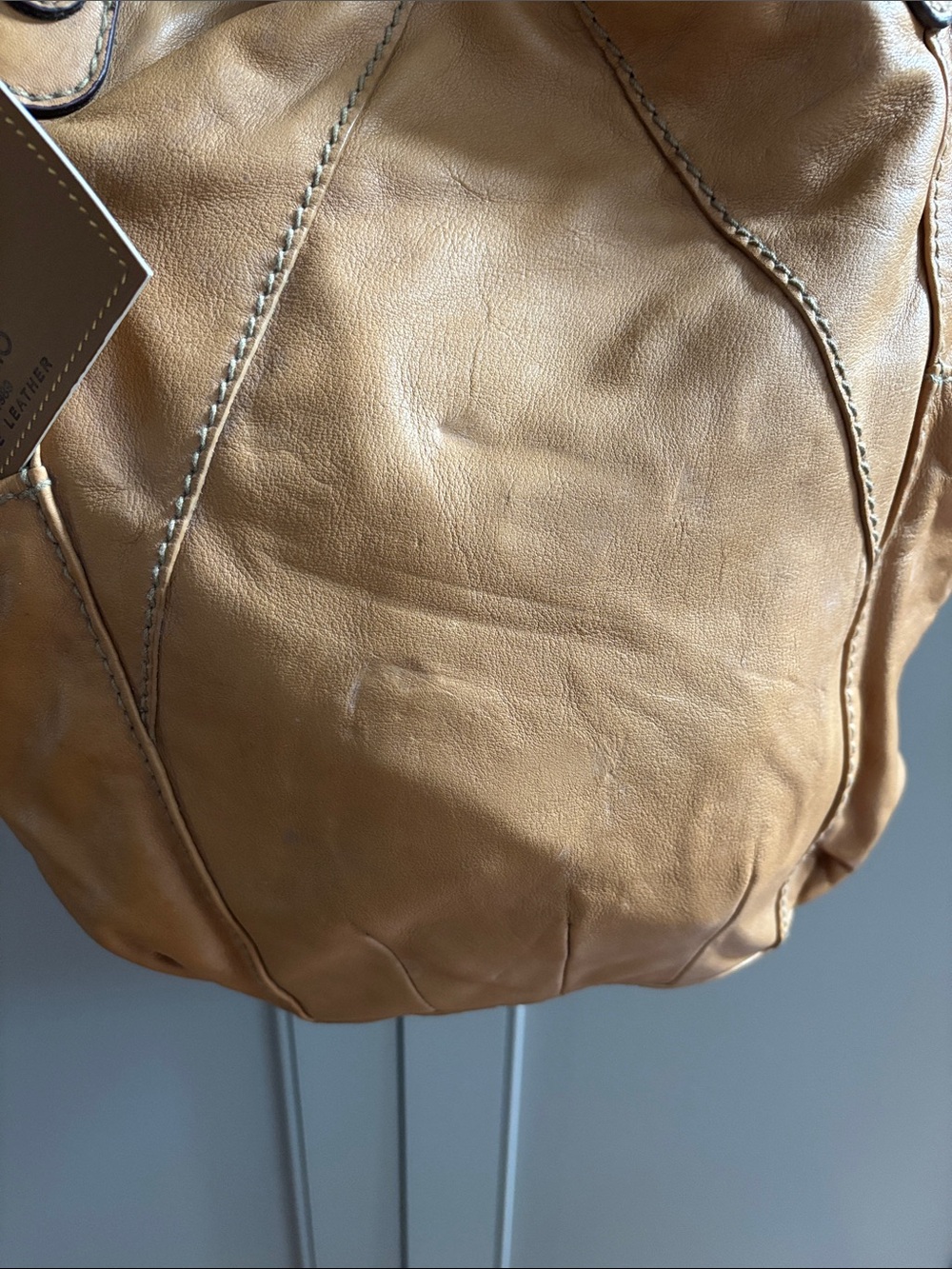 Tignanello Tan Leather Shoulder Tote bag - Picture 2 of 15